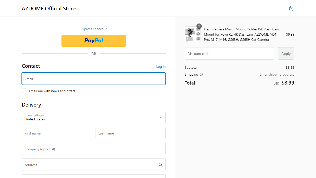How to apply Azdome coupon code